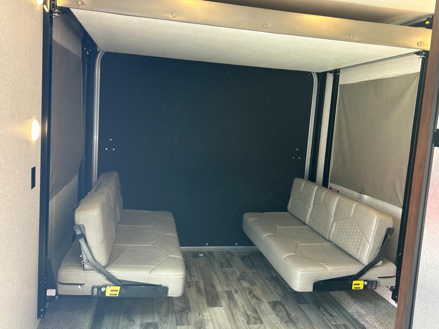 2018 Silver JAYCO OCTANE (1UJBJSBJXJ1) , located at 17760 Hwy 62, Morris, OK, 74445, 35.609104, -95.877060 - 2018 JAYCO OCTANE SUPER LITE 161 TOYHAULER IS 16FT, FEATURES STAINLESS STEEL APPLIANCES, SEAMLESS COUNTERTOPS, SPRING ASSIST REAR RAMP DOOR, SLIDE DOWN SCREEN DOOR, REAR ELECTRIC QUEEN BED WITH ROLLOVER SOFA, TUB/SHOWER COMBO, INTERIOR/EXTERIOR SPEAKERS, OUTSIDE SHOWER, AND AN OUTSIDE FILL UP STATIO - Photo#8